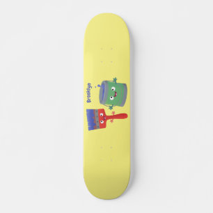 Letterpenseel- en tekentekentekentekens skateboard