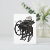 letterpress 1888 carte postale (Debout devant)