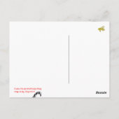 Letterpress Bee Briefkaart (Achterkant)