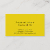 Letterpress Bee Visitekaartje (Achterkant)