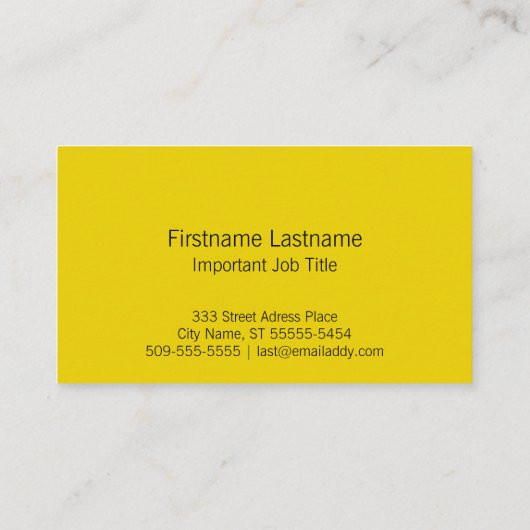 Letterpress Bee Visitekaartje (Achterkant)