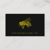 Letterpress Bee Visitekaartje (Voorkant)