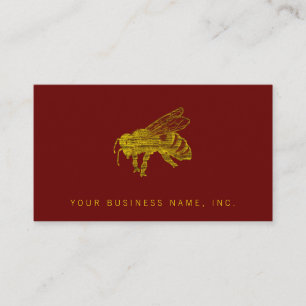 Letterpress Bee Visitekaartje
