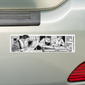 Letterpress Bumpersticker (Op auto)
