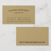 Letterpress Modern Professional Gold Visitekaartje (Voorkant / Achterkant)