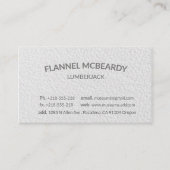 Letterpress Modern Professional White Visitekaartje (Voorkant)