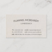 Letterpress modern professioneel Visitekaartje (Voorkant)