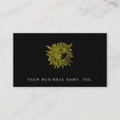 Letterpress Style Sun Visitekaartje (Voorkant)