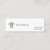 Letterpress Tribal Style Turtle Mini Visitekaartje (Voorkant)