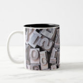 Letterpress Type de métal Mug (Gauche)
