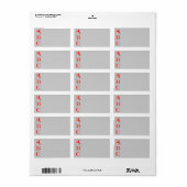 Letters ABC-adreslabel Etiket (Full Sheet)