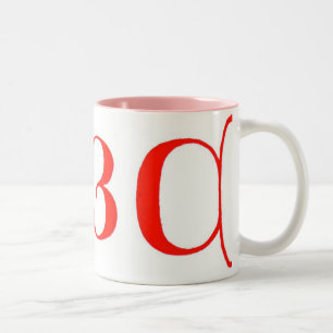 Letters ABC-Mok Tweekleurige Koffiemok