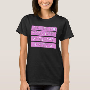 Letters Braille Stippen Liefde Braille Taal Braill T-shirt