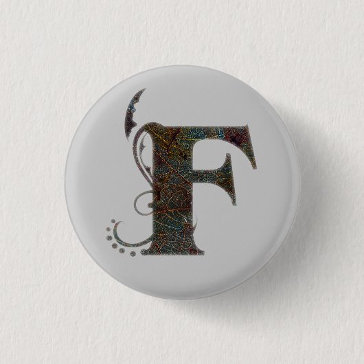 Letters F - Square Button (Voorkant)