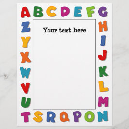 Letters Lijsten Platte vellen