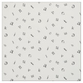 Letters Stof (Swatch)