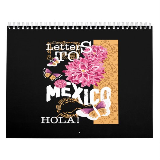 letters to mexico hola flowers kalender (Hoes)