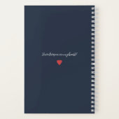 Letters to My Cat Memorial Journal Muted Navy (Verso)