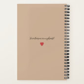 Letters to My Cat Memorial Journal Warm Beige (Verso)