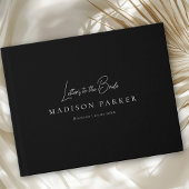 Letters to the Bride! Black Bridal Shower Gastenboek