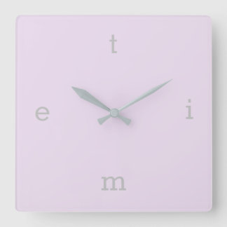 Letters van TIME Vierkante Klok