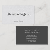  lettertype | Faux-leder | Hoge Mode Visitekaartje (Voorkant / Achterkant)