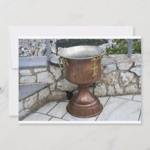 Lettertype gebruikt in Baptism Invitation Kaart