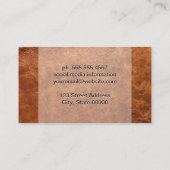  lettertype | Gesitteerd leder | Hoge Mode Visitekaartje (Achterkant)