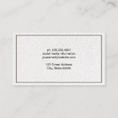 lettertype | Gesitteerd leder | Hoge Mode Visitekaartje (Achterkant)