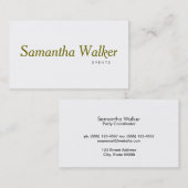 Lettertype met schreef visitekaartje (Voorkant / Achterkant)