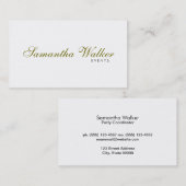 Lettertype met schreefont 2 visitekaartje (Voorkant / Achterkant)