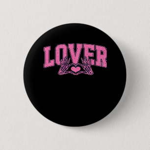 Lettertype met Skeleton Hands Classic Ronde Button 5,7 Cm