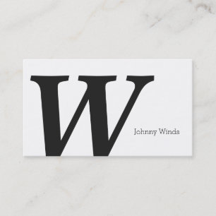 Lettertype Monogram (variatie 2) Visitekaartje