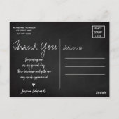 Lettertype penseel | Afstuderen Foto bedankt Briefkaart (Achterkant)