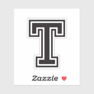 Lettertype T-sportief lettertype Sticker