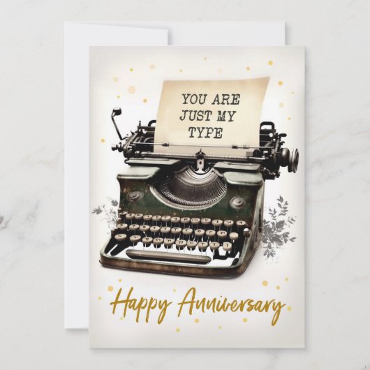  lettertypefunctie - Happy Jubileum Kaart (Voorkant)