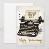  lettertypefunctie - Happy Jubileum Kaart (Voorkant / Achterkant)