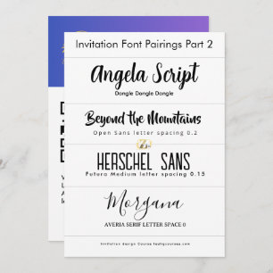 Lettertypekoppelingen voor uitnodigingen Deel 2 va