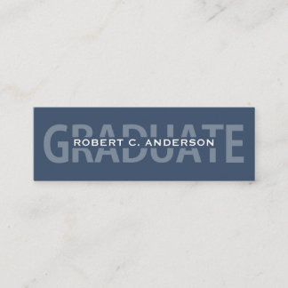 Lettrage audacieux bleu de cartes nominatives