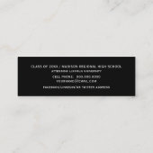 Lettrage audacieux Noir-Blanc de cartes (Dos)