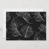 Lettrage de script Merci Mariage noir et blanc (Dos)