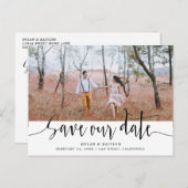 Lettrage manuel | Mariage Enregistrer notre carte  (Devant / Derrière)