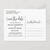 Lettrage manuel | Mariage Enregistrer notre carte  (Dos)