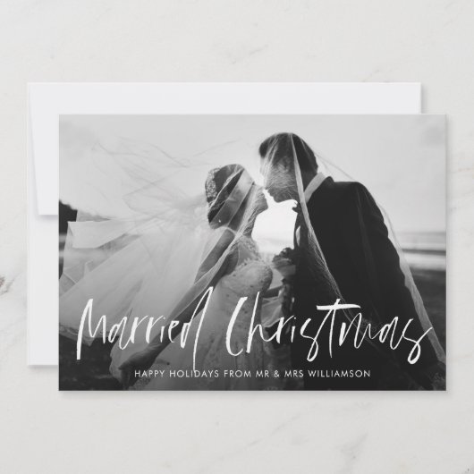 lettrage simple faire-part mariage de vacances (Devant)