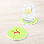 Lettre A Dessous de verre (Côté)