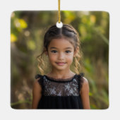 Lettre A Élégant Monogramme Ornement de Noël (Dos)