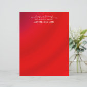 Lettre À En-tête Appréciation de l'enseignant, Red Gradient Personn (Debout devant)