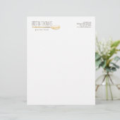 Lettre À En-tête Aquarelle Cuillère, Chef (Debout devant)