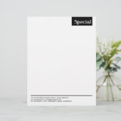 Lettre À En-tête Balise supérieure - Noir (Debout devant)