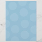 Lettre À En-tête Cartoon Blue Elephant Amusant Pois Rose Enfants (Dos)